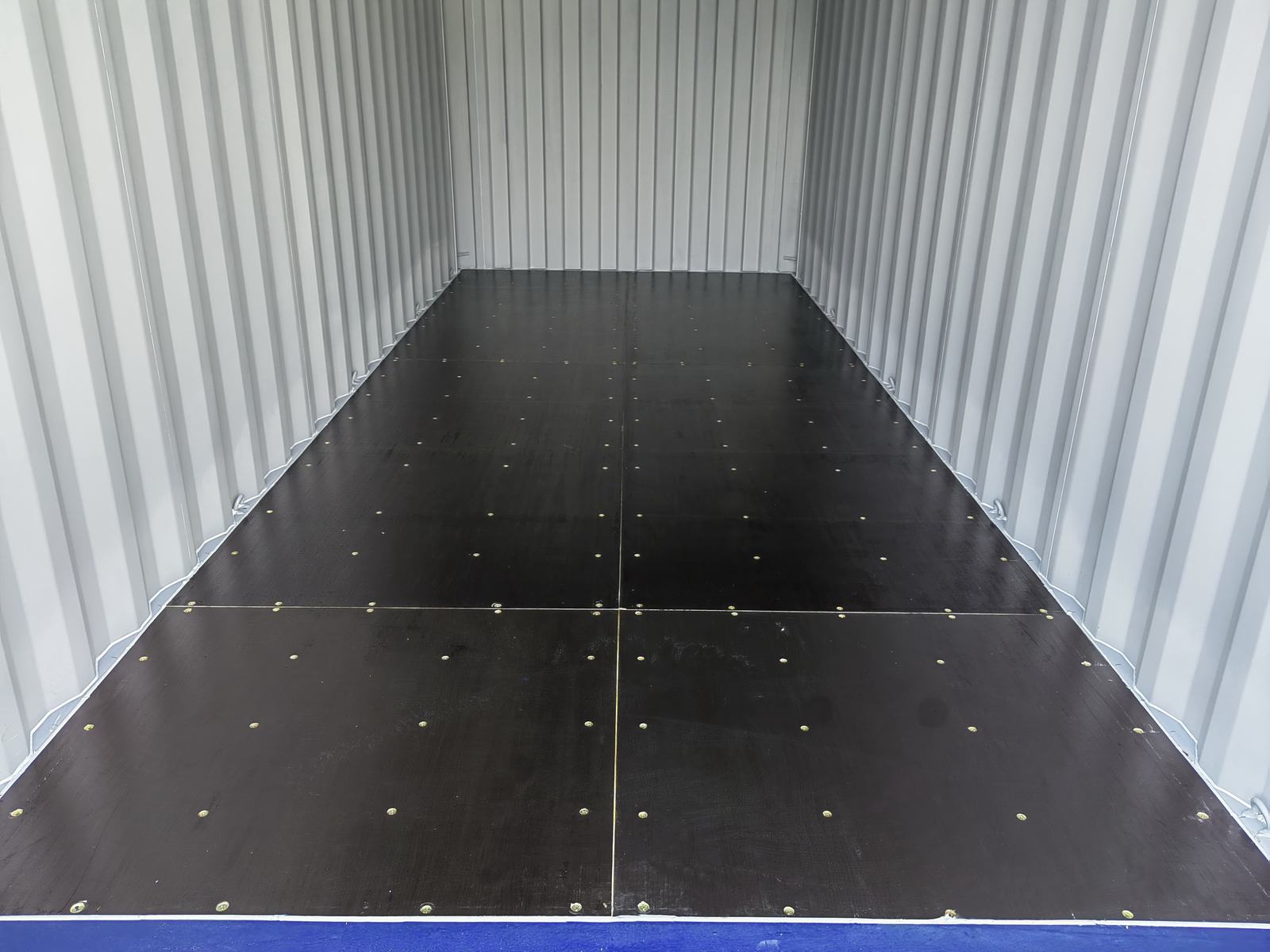 inside a Brand new 20ft Shipping Container
